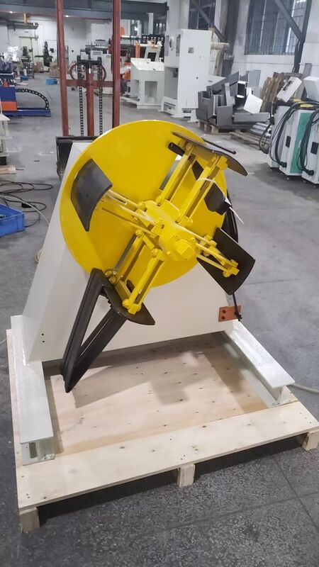 MT-200 Mechanical Sheet Metal Decoiler 200mm Max Width 1.6mm Steel Plate Thickness