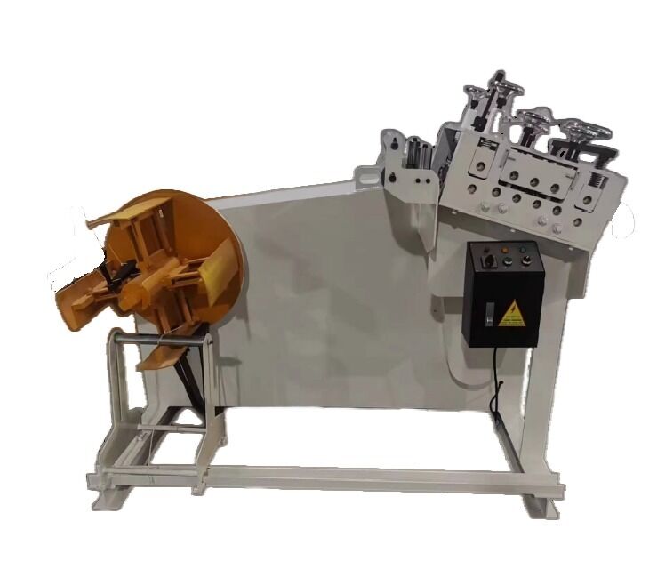 300mm Width Metal Sheet Punching Machine 0.5-3.2mm Leveling Thickness 15m/min