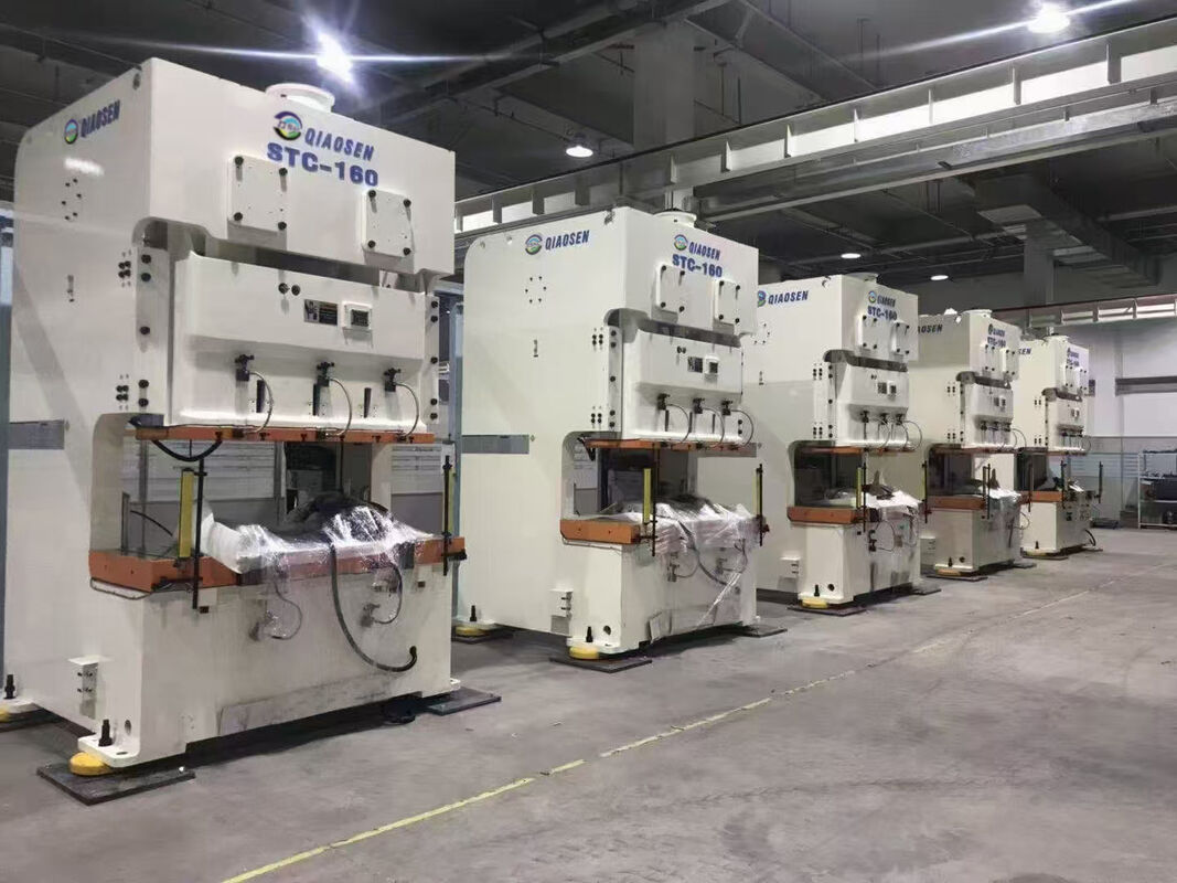 Durable Double Crank Power Press Designed for Heavy Duty Metal Stamping and Fabrication Tasks in Industrial Production Lines