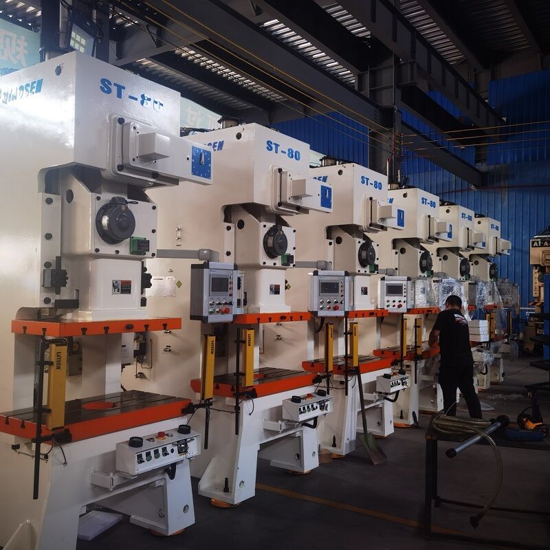 ST-80 80Ton C Frame Punch Press with JIS Class 1 Precision and Six-sided Slide Guide for Metal Punching
