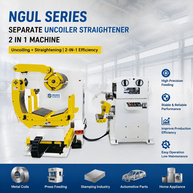 Precision Metal Straightening Machine with 7-9 Precision Rollers for 0.3-3.2mm Thickness and 15 m/min Feeding Speed