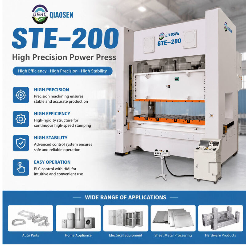 STE-200S Heavy Duty Pneumatic Punch Machine Equipped with Adjustable Settings to Accommodate Different Punching Requirements