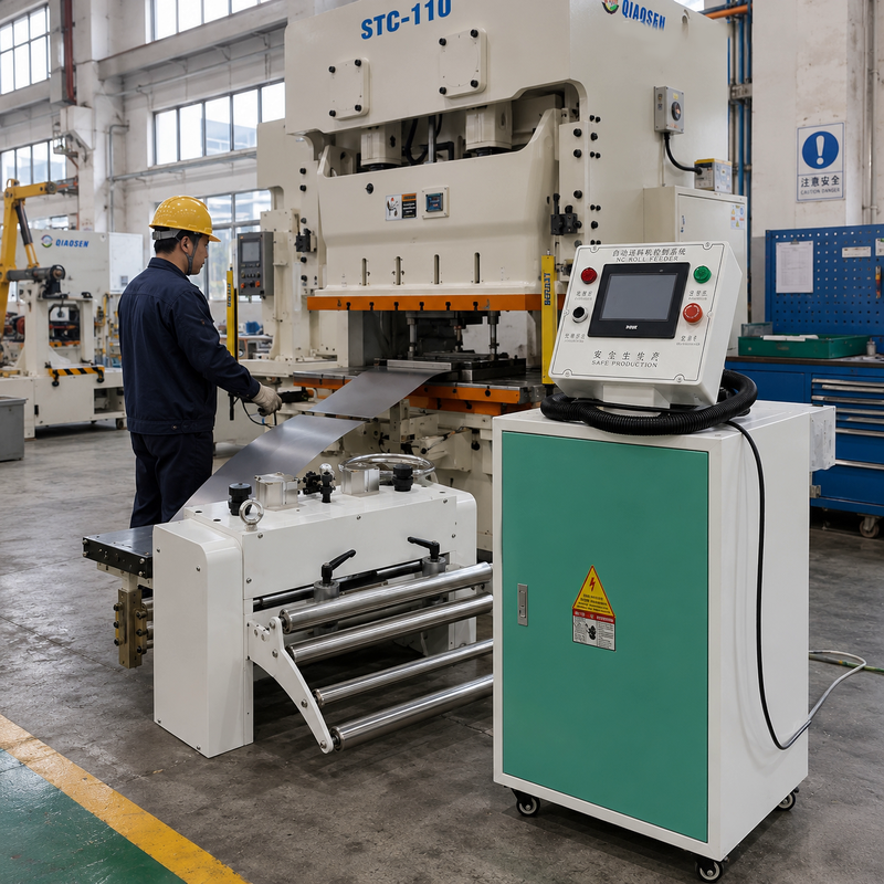STC-110 Open Type Double Point Crank Servo Precision Punch Press with 110 Tons Pressing Force for High Efficiency Sheet Metal Fabrication