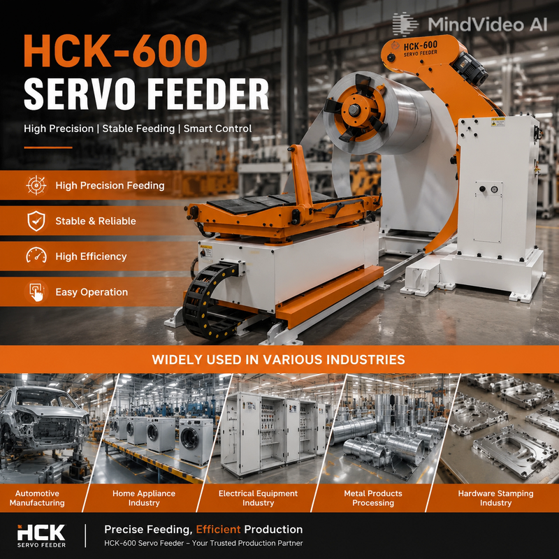 3-in-1 Uncoiler Straightener Feeder Machine with High Precision Servo System Hydraulic Expansion Mandrel and Space-saving Integrated Design for Metal Coil Stamping