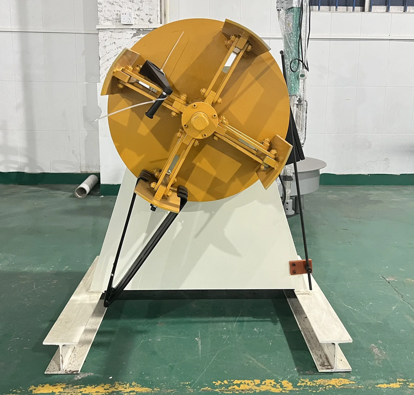 Powered Variable Speed Inverter Uncoiler Machine with Max. Width 200-600mm and Emergency Stop Safety Features