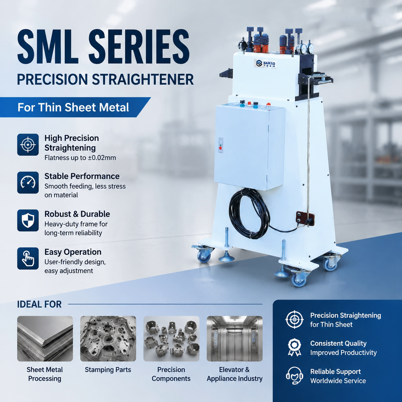 High Precision Leveling Machine with 16m/min Feeding Speed for Stainless Steel Galvanized Aluminum Thin Sheets