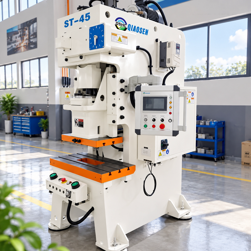 45 Ton C Frame Punch Press with JIS Class 1 Precision and Hydraulic Overload Protection