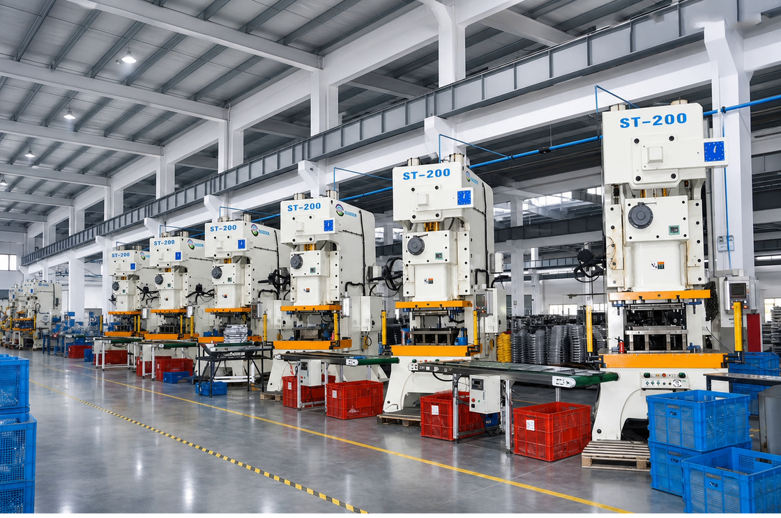 200 Ton High-Accuracy JIS Class 1 C Frame Punch Press for Metal Stamping