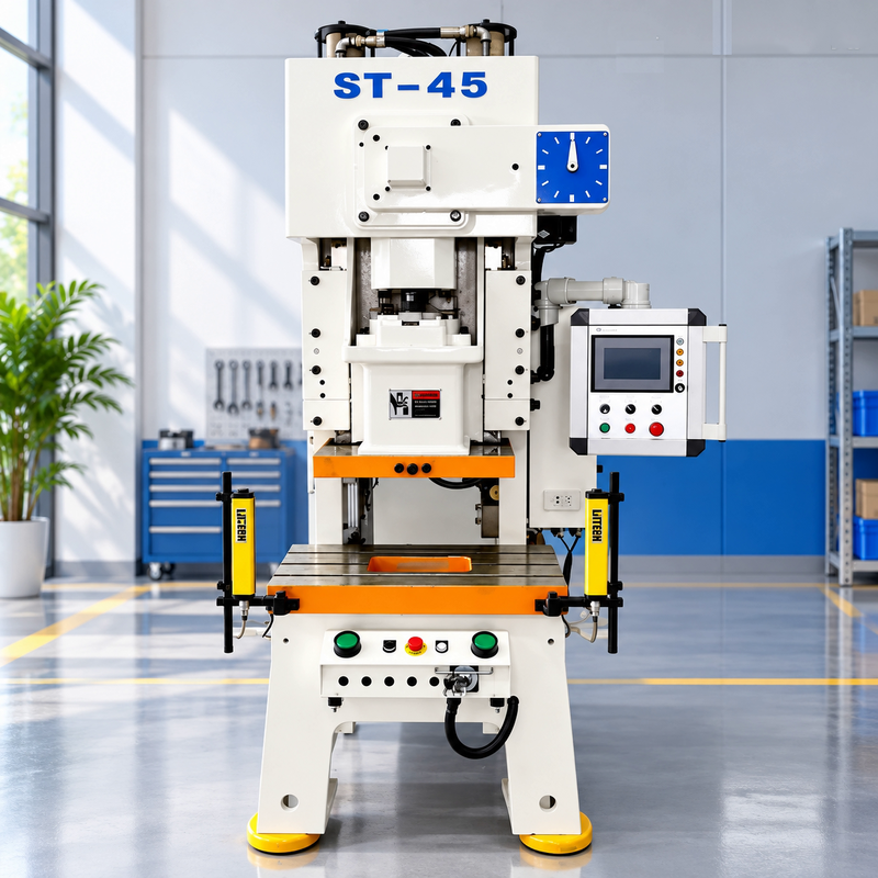 45 Ton C Frame Punch Press with JIS Class 1 Precision and Hydraulic Overload Protection