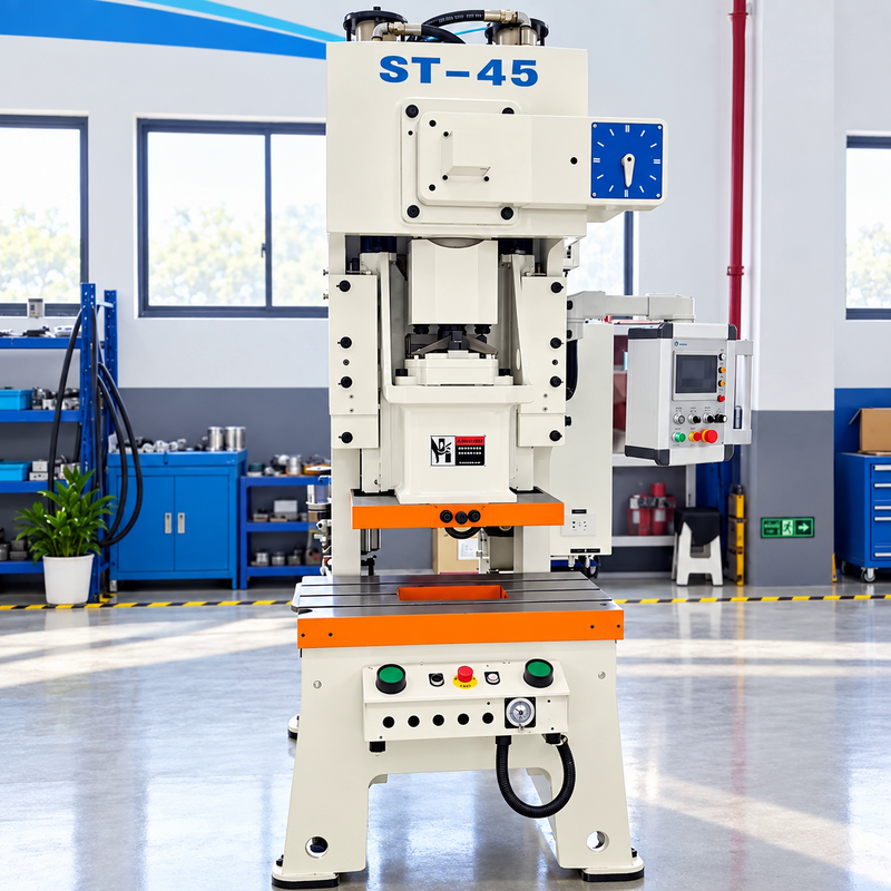 45 Ton C Frame Punch Press with JIS Class 1 Precision and Hydraulic Overload Protection