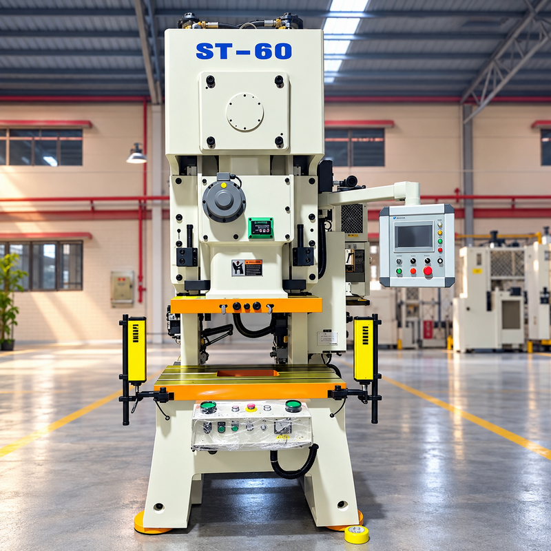 60Ton High-Accuracy Pneumatic Stamping Press with Six-Sided Slide Guide for Metal Forming