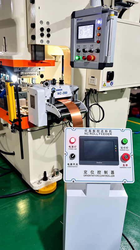High Precision Feeding Punch Press Servo Feeder 20M/Min Speed Pneumatic Releasing